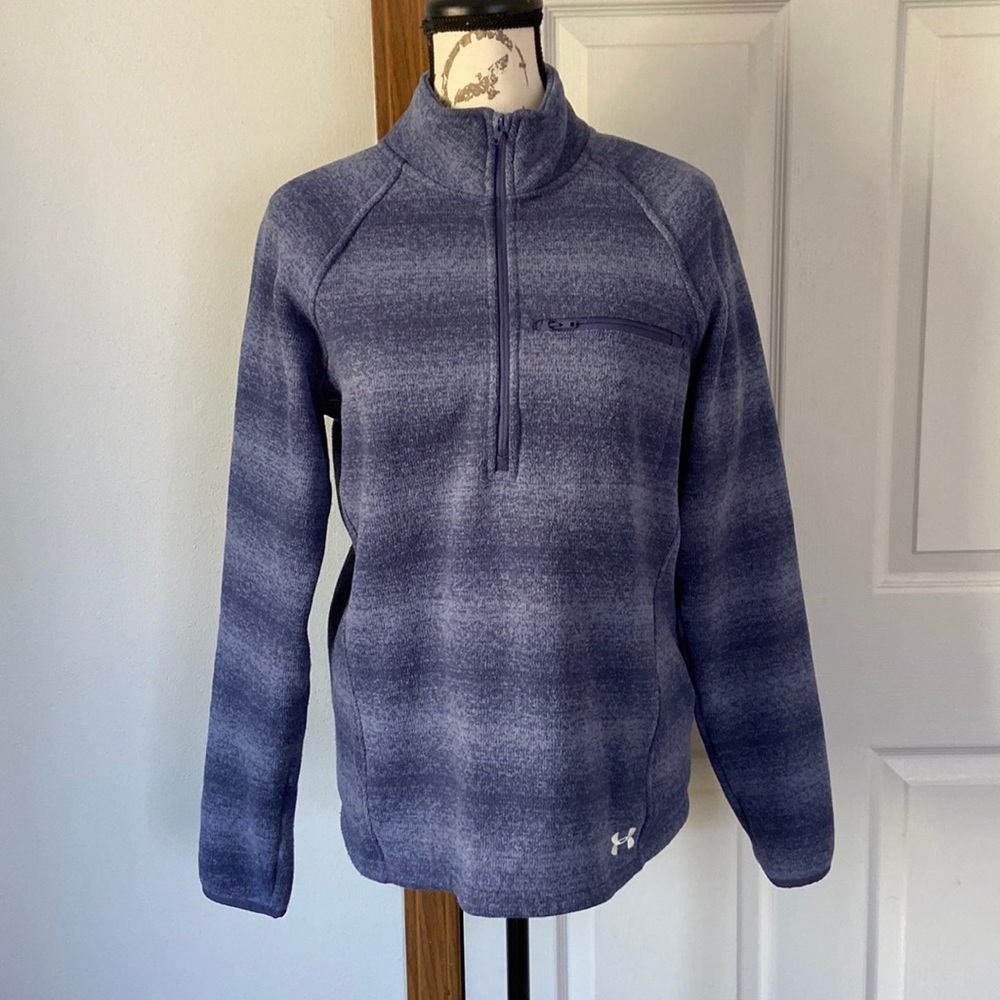 Under Armour Purpleish Gray Quarter Zip Sweatshirt
